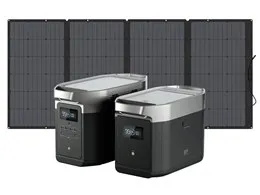 EcoFlow DELTA Max2000+Max専用エクストラバッテリー+400Wソーラーパネル