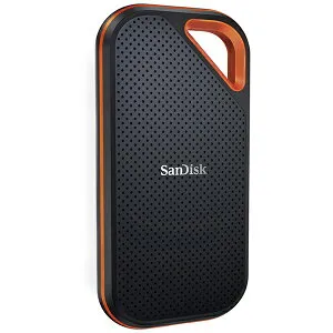 【エントリーで最大全額ポイント還元｜5/6まで】 SanDisk｜サンディスク SDSSDE81-1T00-J25 外付けSSD USB-C＋USB-A接続 Extreme PRO Portable SSD ブラック [1TB /ポータブル型]