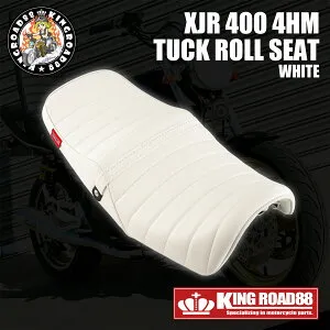 ヤマハ XJR400 前期 4HM KingRoad88 艶消し ホワイト タックロールシート
