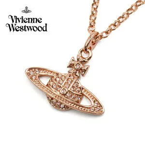 ヴィヴィアン・ウエストウッド MINI BAS RELIEF ネックレス・ペンダント Vivienne Westwood オーブ ピンクゴールド レディース VV-63020086-G120