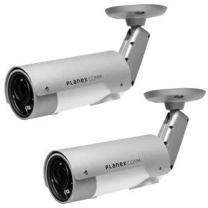 PLANEX プラネックスコミュニケーションズ 有線LAN専用ネットワークカメラ スマカメ カメラ一発！屋外対応 CS-TX82-5M お買い得2台同時購入セット
