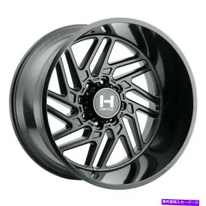 ホイール 4本セット 22x14敵対的H116ジグソーアスファルト（サテンブラック）ホイール8x180（-76mm）セット4 22x14 Hostile H116 Jigsaw Asphalt (Satin Black) Wheels 8x180 (-76mm) Set of 4【並行輸入品】