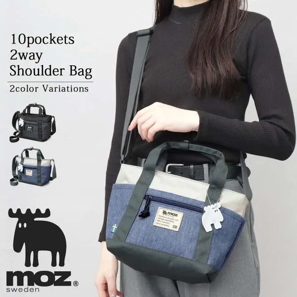 moz モズ ショルダーバッグ レディース 2WAY トートバッグ 斜めがけ ショルダー バッグ 軽量 A5 多収納 ハンドバッグ おしゃれ かわいい 母の日 ギフト