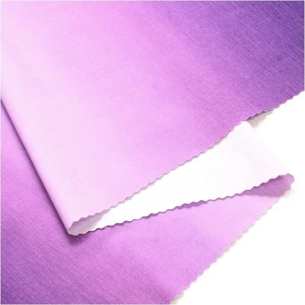 日本紐釦貿易(Nippon Chuko) 日本紐釦貿易 ハワイアン グラデーションプリント生地 シーチング グレープ 巾約110cm×9m切売カット DD11216-205-9M 9m