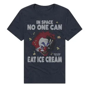 アニメキャラクター メンズ トップス Tシャツ グラフィック Licensed Character Men's Killer Klowns from Outer Space None Can Eat Ice Cream Graphic Tee Navy ネイビー
