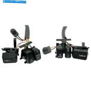 Switches ドラッグスペシャリティ0616-0054 96-13のブラックスイッチキットビッグツイン＆スポーツスター Drag Specialties 0616-0054 Black Switch Kit for 96-13 Big Twin & Sportster【並行輸入品】