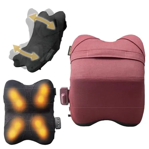 アテックス ATEX ルルド マッサージ器 腰 背中 プレミアム マッサージクッション クロスグランデ レッド AX-HCL348rd 3種のモード くの字サスペンション ヒーター搭載 ホットマッサージ ギフト プレゼント