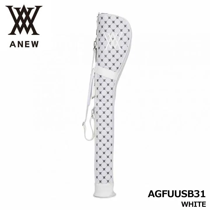 アニュー AGFUUSB31 UNI モノグラム パターン ハーフバッグ ホワイト UNI MONOGRAM PATTERN HALF BAG WHITE ANEW