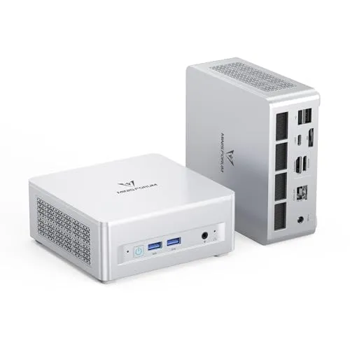 MINISFORUM UM880 Plus ミニPC AMD Ryzen 7 8845HS 16GB DDR5 512GB SSD Windows 11 Pro OCulink ポート HDMI2.1 DP1.4 USB4 3画面出力対応 2.5Gbps