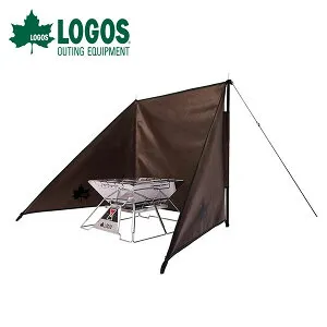 送料無料 ロゴス LOGOS TAKIBI de JINMAKU-BA 陣幕 ウィンドスクリーン タープ タープテント 陣幕シート 焚火 焚き火 シート アウトドア キャンプ バーベキュー BBQ 81064041