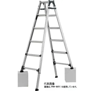 【代引き不可】☆ALINCO/アルインコ PRW-210FX 伸縮脚付はしご兼用脚立 （ステップ幅広）210cm PRW210FX 【時間指定不可】