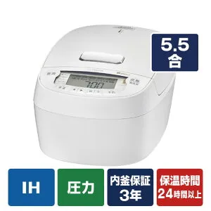 タイガー 圧力IH炊飯ジャー(5．5合炊き) オフホワイト JPV-X100WO [JPVX100WO]【RNH】