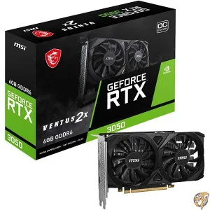 【5日最大1500円クーポン】MSI GeForce RTX 3050 VENTUS 2X 6G OC (6GB GDDR6/PCI Express 4.0/1492MHz/14000MHz)