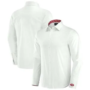 アンブランデッド メンズ トップス Tシャツ Unbranded Men's J. Palmer White San Francisco 49ers Man-In-Motion Long Sleeve Button-Up Dresshirt 49r White ホワイト