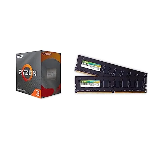 【セット買い】 AMD Ryzen 3 4100, with Wraith Stealth Cooler 3.8GHz 4コア / 8スレッド 6MB 65W 3年+1年 100-100000510BOX /EW-1Y & シリコンパワー デスクトップPC