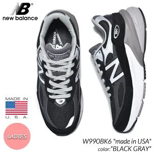 【15時までのご注文で即日発送！！】NEW BALANCE W990BK6 made in USA BLACK GRAY ニューバランス スニーカー ( 黒 ブラック 白 nb v6 992 993 996 レディース ウィメンズ )
