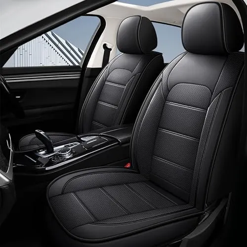 車シートカバー シートクッション と互換性のあるニッサン ティアナ J32系 2008.6~2014.2 5席 全天候型 360°フルラップ 前後セット カーシートカバー 防水 防汚 耐磨耗 通気性 車内保護 取付簡単 滑り止め 収納便利(黒,枕なし)