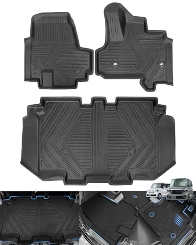 LXYZYN フロアマットに適合する 新型 NBOX JOY JF5 JF6 フロアマットエヌボックス JOYフロアマット nボックス ジョイ カーマットカスタム jf5 jf6カーマットn box3D立体TPE素材 特殊なテクスチャデザイン 2023.1