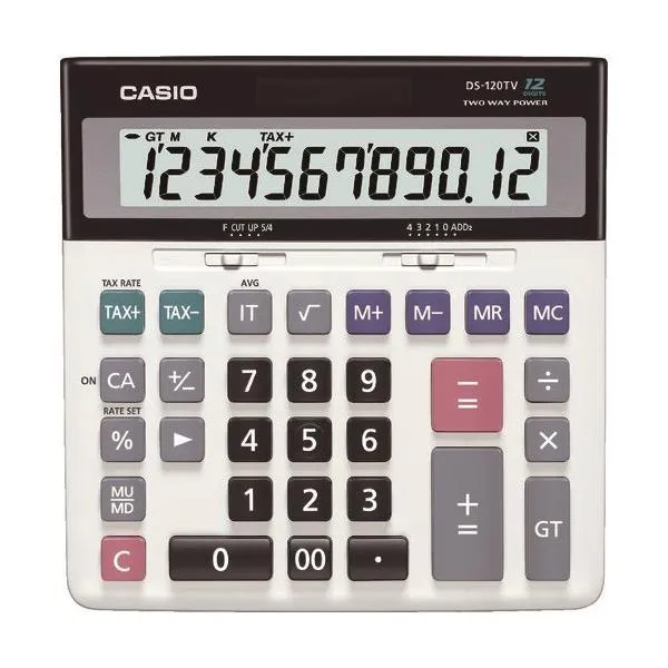 カシオ 加算器実務電卓 DS-120TW