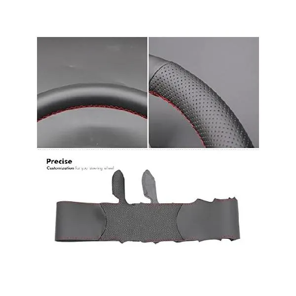 MEWANT Steering Wheel Cover for Holden Commodore (VE) / Ute/Calais/Berlina/Caprice/Statesman 2006-2010 Hand-Stitched Genuine Leather Car Stee_並行輸入