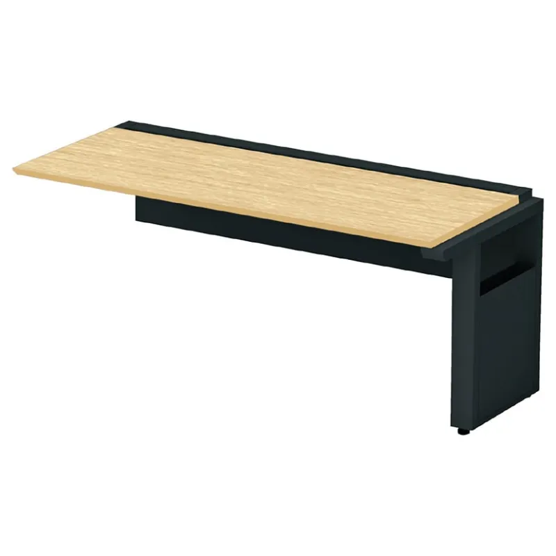 【追加/増設用】ST-K167W-J | STAGEO FREE 片面ジョイントタイプ フリーアドレスデスク 抗菌・耐指天板 本体ブラック 幅1600×奥行700×高さ720mm PLUS(プラス)