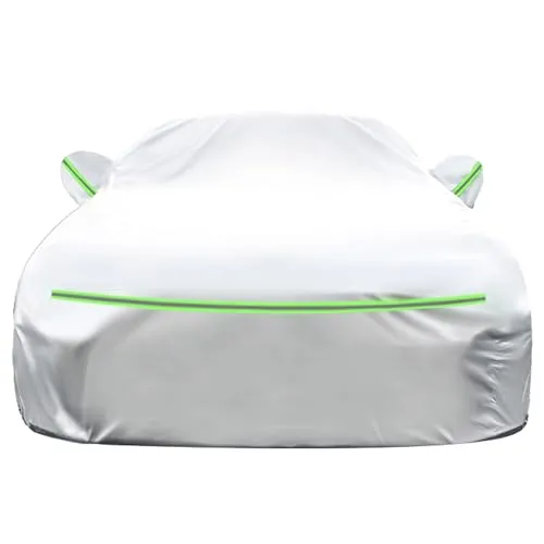 車のカバー レクサス LC500 LC500h LX470 LX570 LX600 LM300h LM350 カスタムフルカーカバー 防水防塵保護カーペイント ユニバーサル オールシーズン 防雪 (Color : Silver, Size : LC 500