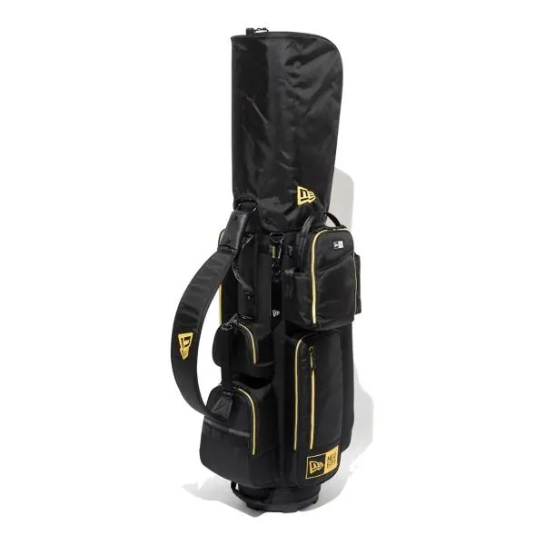 ニューエラ ゴルフ 9型 キャディーバッグ キャディバッグ ブラック×ゴールド ベーシックポーチ付き 13534661 カートタイプ ユニセックス 爆買