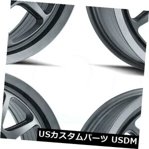 海外輸入ホイール 17x8.5メソッドMR313 6x120 0チタングレーホイールリムセット（4） 17x8.5 Method MR313 6x120 0 Titanium Gray Wheels Rims Set(4) 【並行輸入品】