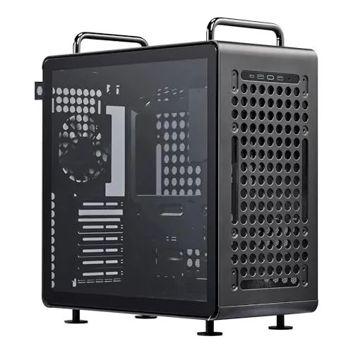 Cooler Master QUBE 540 高エアフロー ATX ミッドタワーケース 415mm GPU クリアランスマックス、デザイン レディRTX 5090 | RX 9070 XT、強化ガラス、モジュラー&カスタマイズ可能なデザイン、リバーシブルI