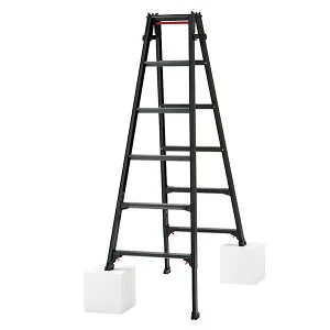 【代引き不可】☆長谷川工業/ハセガワ RYZB-18a はしご兼用伸縮脚立 ブラックレーベル (10911)
