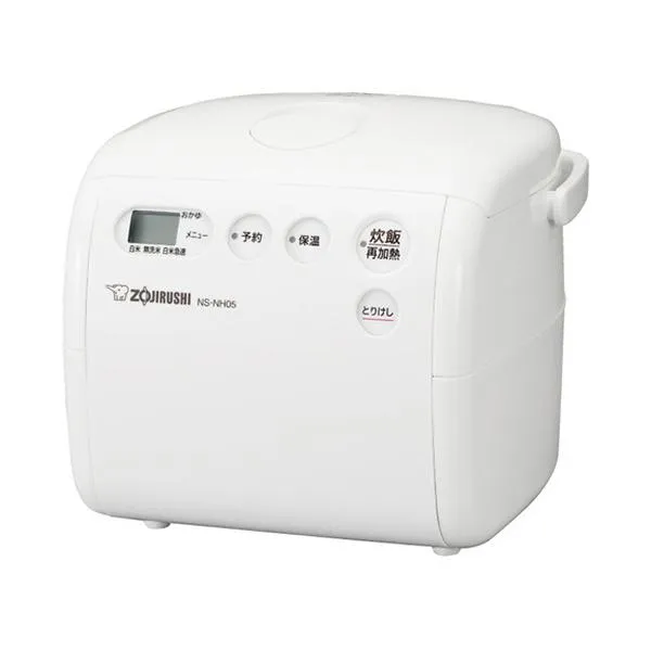 象印 小容量マイコン炊飯ジャー「極め炊き」 遠赤黒まる小釜 ３合炊き ソフトホワイト ＮＳ－ＮＨ０５－ＷＺ １台（お取寄せ品)