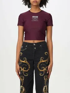 ヴェルサーチェ・ジーンズ・クチュール VERSACE JEANS COUTURE ポロシャツ Tシャツ レディース パープル T-shirts and polo shirts 77HAH602J0148 関税 送料無料 2024AW gi