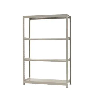 【本体】スチールラック 軽中量 150kg/段 単体 幅1200×奥行450×高さ2400mm-4段