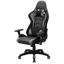 SANWA SUPPLY(サンワサプライ) SNC-L18GY ゲーミングチェア [W675ｘD660～1250ｘH1275～1350mm] グレー