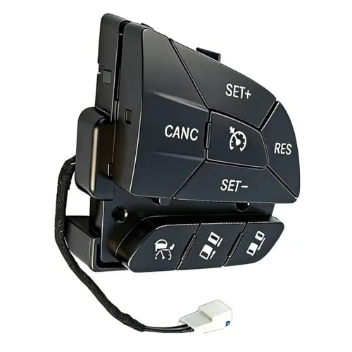 自動車用クルーズコントロールスイッチ Compatible With Dodge For Durango 2014 2015 2016 2017 2018 2019 2020 2021 車用ステアリングホイール クルーズコントロールスイッチ 4ピン 右側