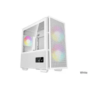 【ポイント10倍★要エントリー】 Deepcool CH360 DIGITAL WH ミニタワー型PCケース ホワイト｜R-CH360-WHAPE3D-G-1