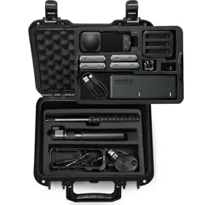 Lekufee Insta360 X5 ケース 防水収納ケース 収納できますInsta360 X4/Insta360 ONE X3/Insta360 ONE X2 アクションカメラとそ & もっとカメラアクセサリー（軽量 全面保護型 防塵 耐衝撃性 耐傷性）(ケースの