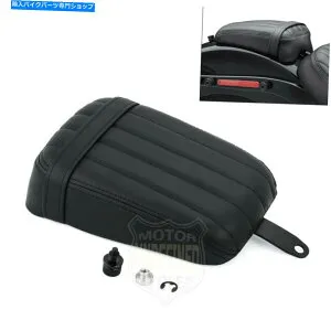 シート Harley Suftail Street Bob FXBB 2018アップのためのPU後部黒の助手席の座席のピリング PU Rear Black Passenger Seat Pillion For Harley Softail Street Bob FXBB 2018-UP【並行輸入品】