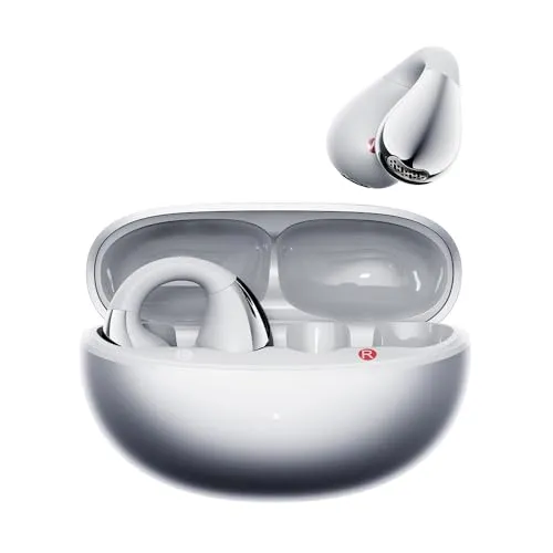 QCY Crossky C30S イヤーカフ イヤホン オープンイヤー ワイヤレスイヤホンHi-Res・LDAC認証 Bluetooth 6.0 低遅延モード 最大40時間再生 急速充電 360°空間オーディオ マルチポイント対応 IPX5防水 アプリ対応