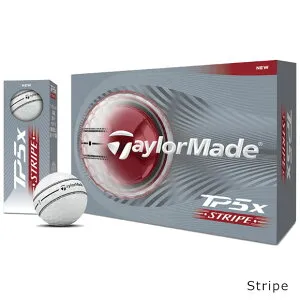 テーラーメイド 2026 TP5x ゴルフボール 1ダース（12球入り）日本仕様 ホワイト イエロー PIX ストライプ [Taylormade 5ピース ツアーボール ゴルフ]