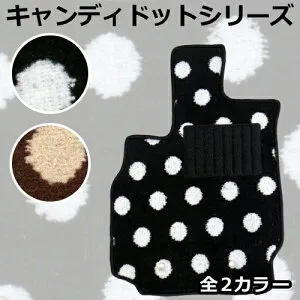 店長おすすめ フロアマット カーマット 日産（NISSAN）ラシーン（RASHEEN） RFNB14/RHNB14/RKNB14 1994年12月～2000年8月 キャンディドットシリーズ [送料無料] ゴム臭くない セミオーダーメイド 車 汚れ