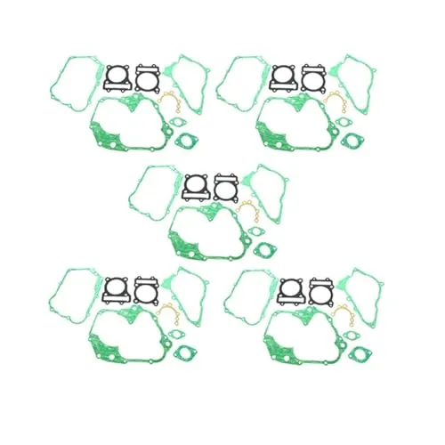 バイク用エンジンガスケット バイク用 ガスケット エンジンガスケットキット Zongshen 2バルブ Daytona Anima 190cc Z190 電動スタートZS1P62YML-2 Pit Dirt Monkey バイクに適合(5sets)