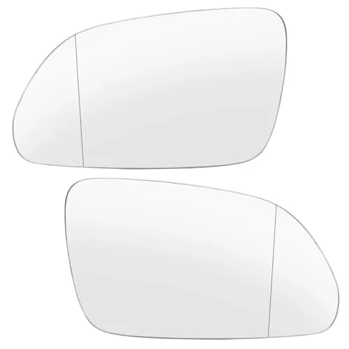 ミラーガラスウィングドア Compatible With For Polo MK4 9N3 2005 2006 2007 2008 2009 左右ヒーター付きウィングリアミラーガラス 6QD857521 6QD857522 と互換性あり(A pair)
