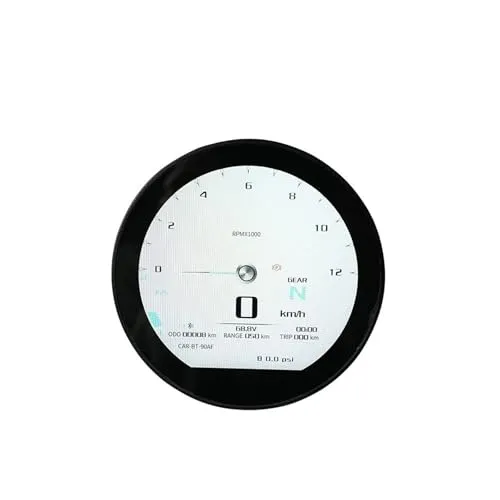 オートバイ用スピードメーター オートバイディスプレイ 3.6 インチ TFT SCJ3622-A スピードメーター CAN バスと LIN 電動バイクラウンド調整可能な Fardriver コントローラ オートバイ計器組立(Display without