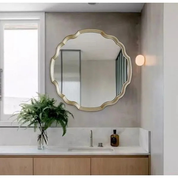 A11507 壁掛け鏡 壁掛け 壁掛けミラー ウォールミラ 90cm 高級豪華鏡 アンティーク調