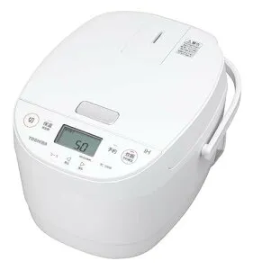 TOSHIBA(東芝) 炊飯器 5.5合 RC-10HR(W) ホワイト IH rice cooker 保温白米24時間 おかゆ 炊込み 玄米 温泉卵 お手入れ簡単 新生活