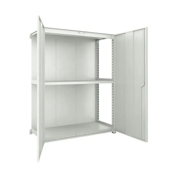 トラスコ M3型棚 背板・扉付 W900XD571 3段 連結 M3-6363-SD-B