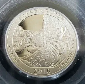 2010-S グランドキャニオン NP シルバー 25セント PCGS PR69DCAM ファーストストライク