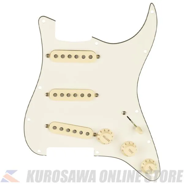 Fender Pre-Wired Strat Pickguard, Tex-Mex SSS, Parchment 11 Hole PG (ご予約受付中)