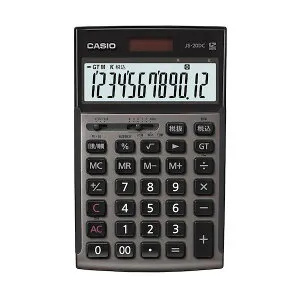 カシオ 本格実務電卓 グレージュブラウン JS-20DC-GB-N